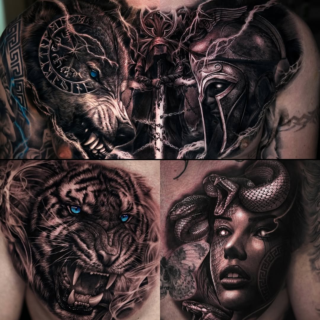 Tattoo by @sumok_tattoo β realism, dark_realism