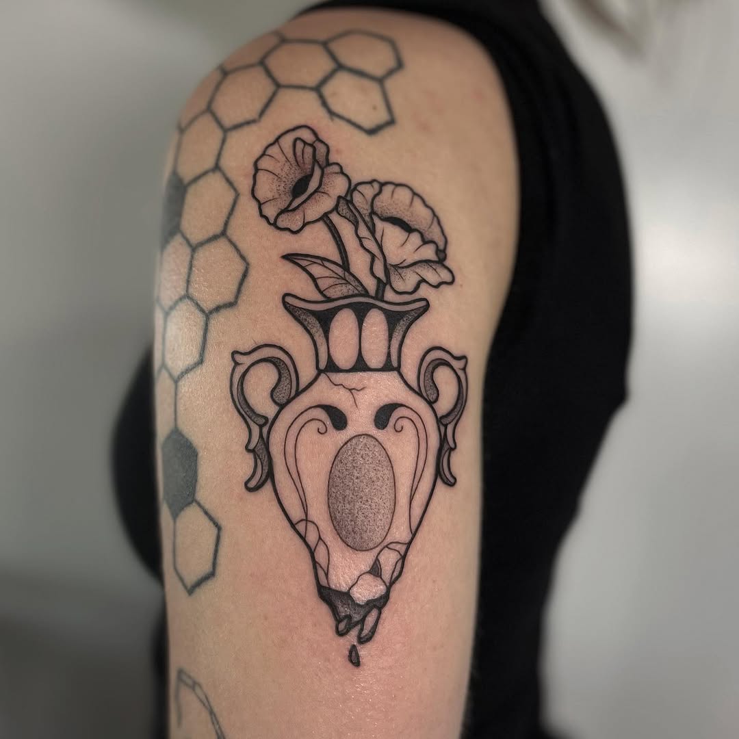 Tattoo by @tys.tattoos12 โ black_and_grey