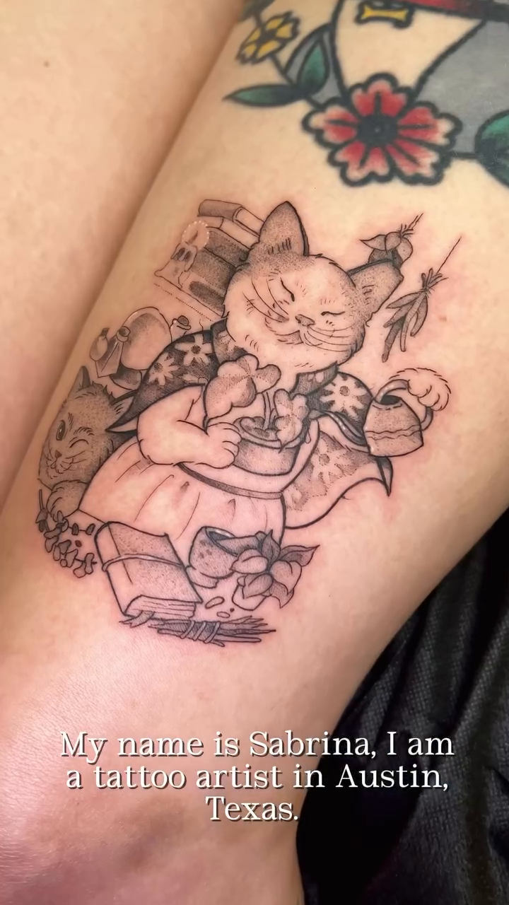 Tattoo by @petite.thief — illustrative