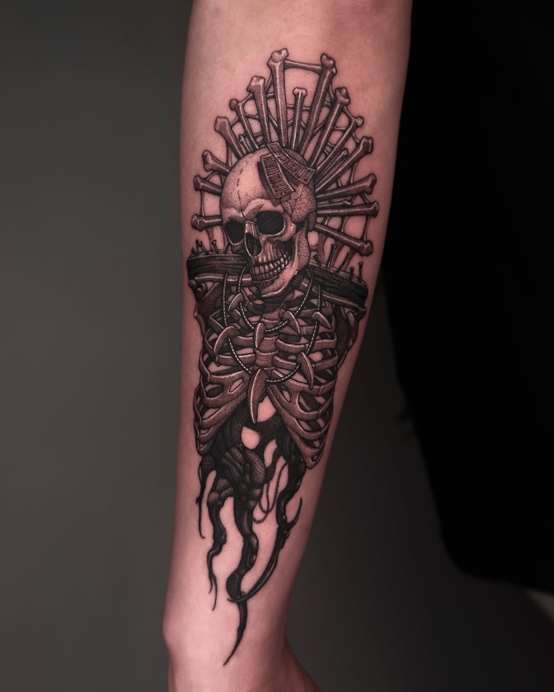Tattoo by @wonsoong_blk — dark_realism, black_and_grey
