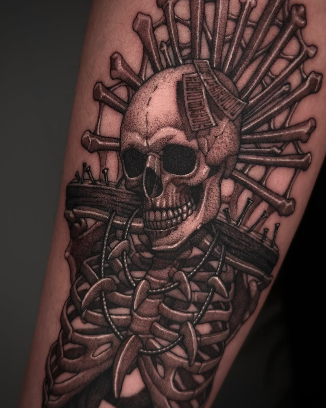 Tattoo by @wonsoong_blk — dark_realism, black_and_grey