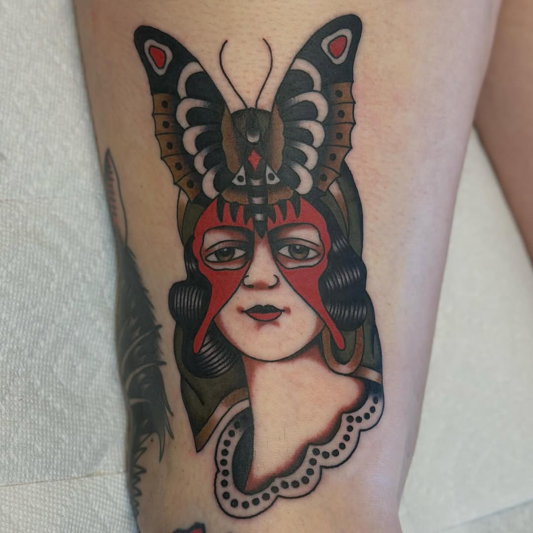 Tattoo by @ryleecoyote — american_traditional