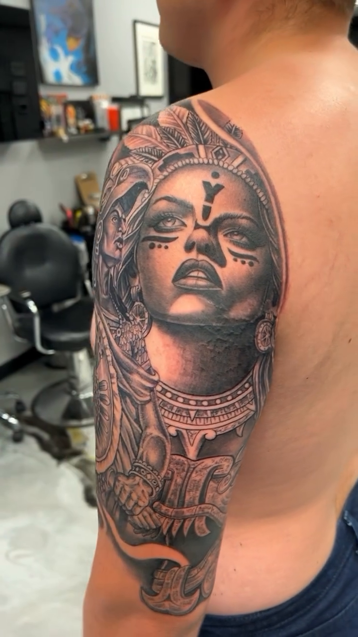 Tattoo by @edgar_bigserio_tattoo — realism, black_and_grey