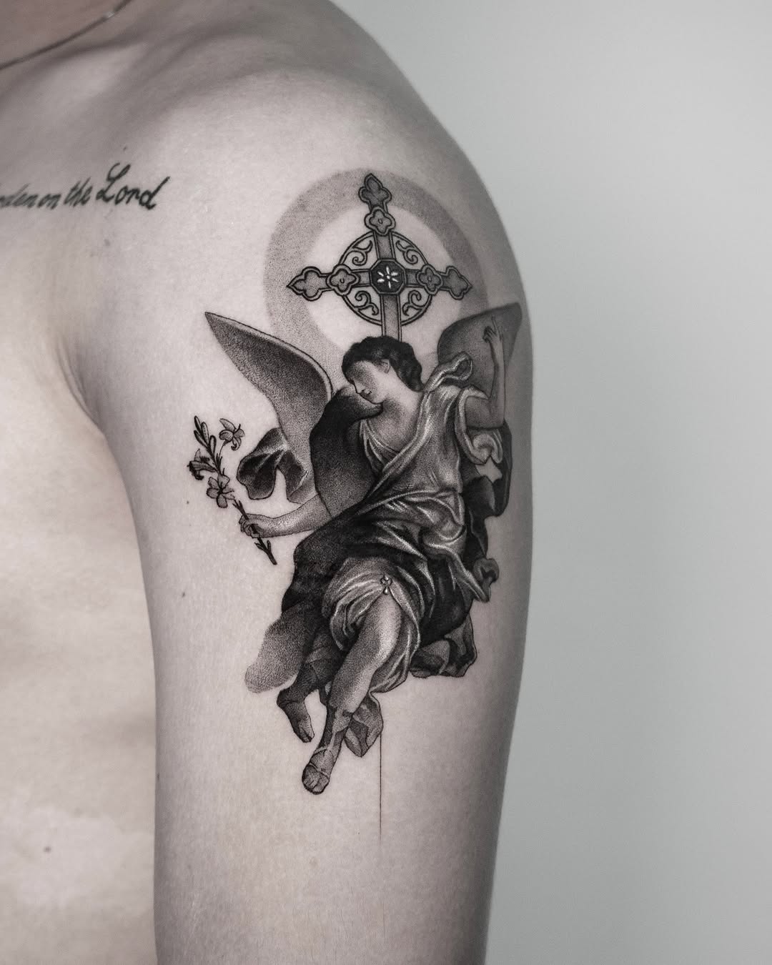 Tattoo by @lai.ink_ — realism, black_and_grey