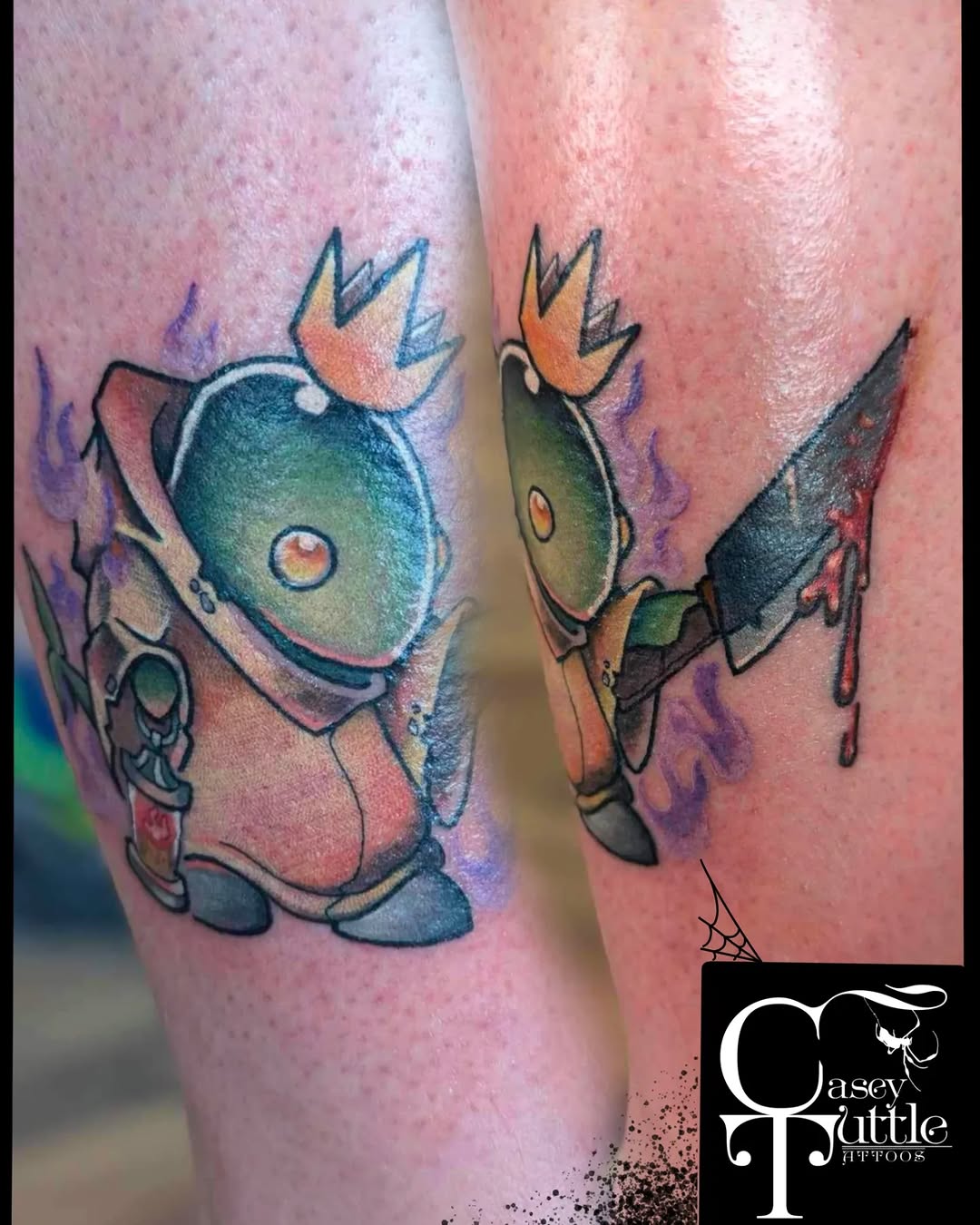 Tattoo by @casey_tuttle.art — new_school, anime