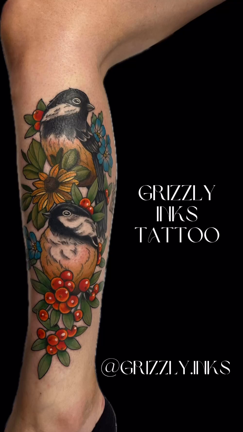 Tattoo by @grizzly.inks — fine_line, black_and_grey