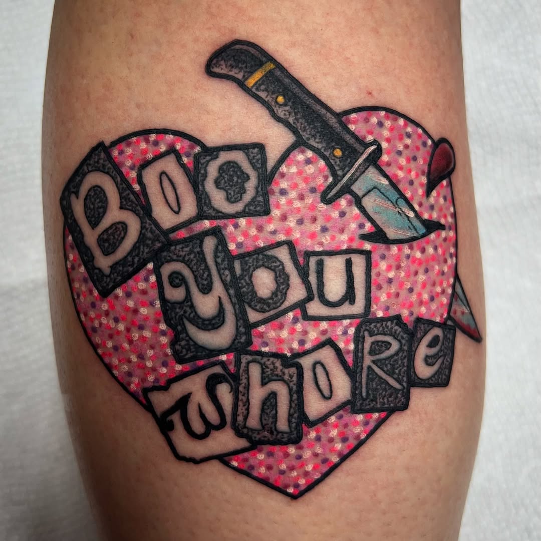 Tattoo by @itsglitter — lettering_script, new_school