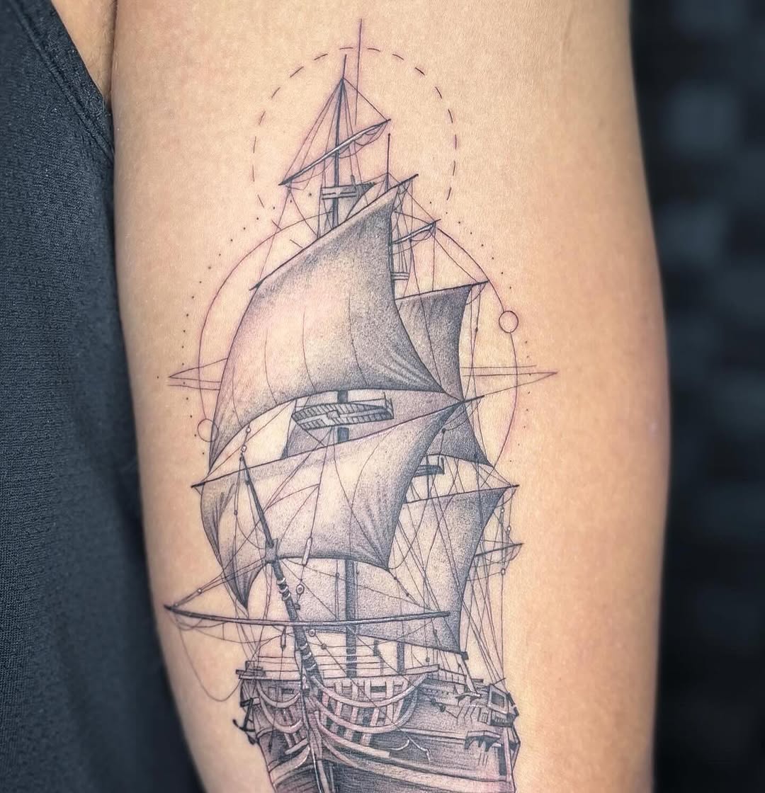 Tattoo by @raeanne.ink β geometric, black_and_grey