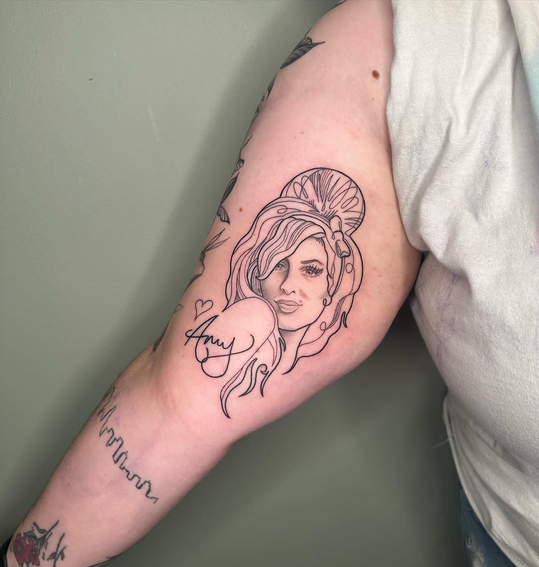 Tattoo by @hunterdoestattoos — fine_line, lettering_script