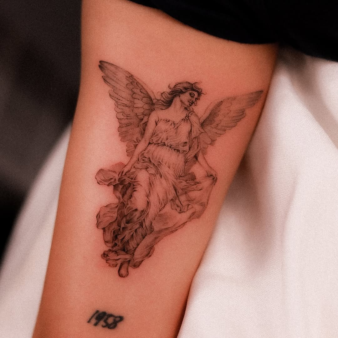 Tattoo by @houstontattoo.trish β realism, black_and_grey