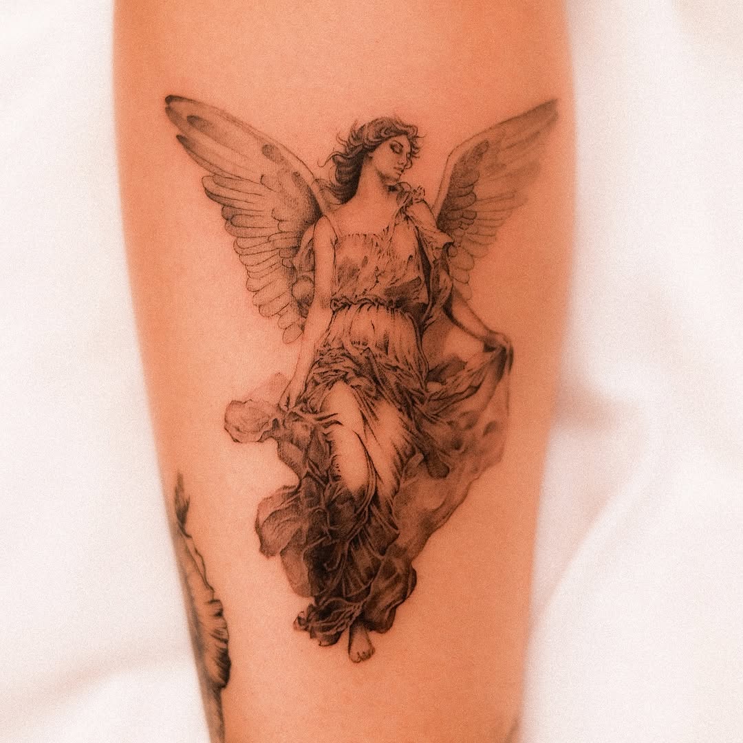 Tattoo by @houstontattoo.trish β realism, black_and_grey