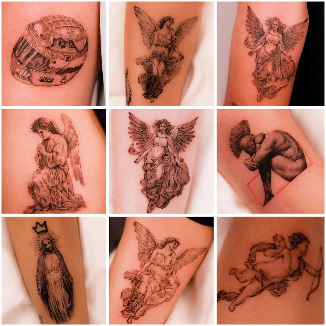 Tattoo by @houstontattoo.trish β realism, black_and_grey