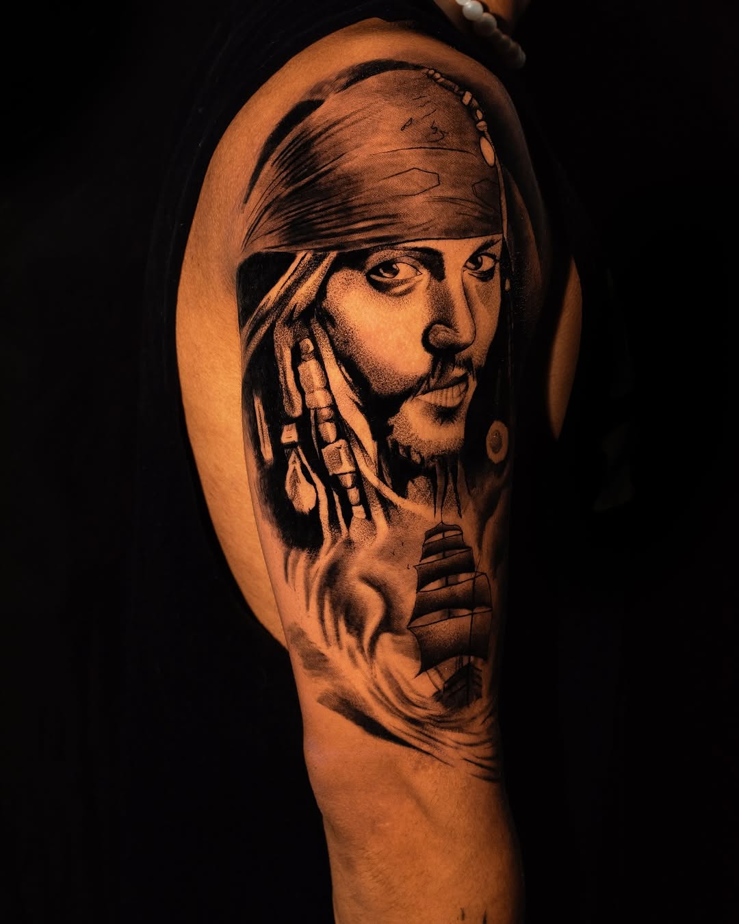 Tattoo by @javiink_rm — realism, black_and_grey