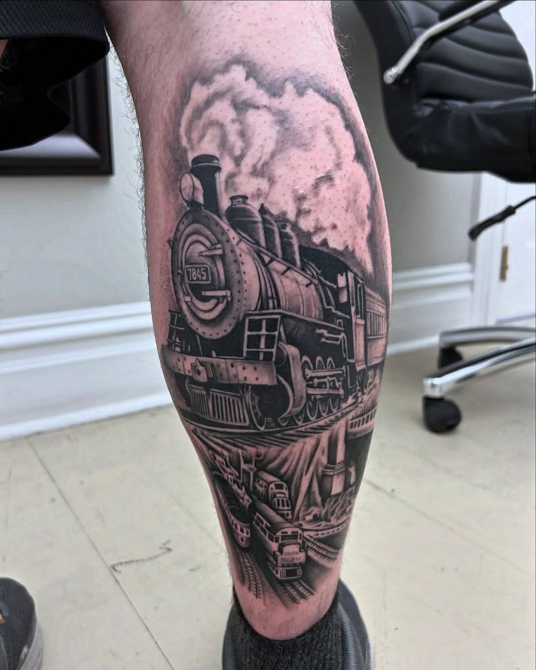 Tattoo by @artjimenez_tattoo — realism, black_and_grey