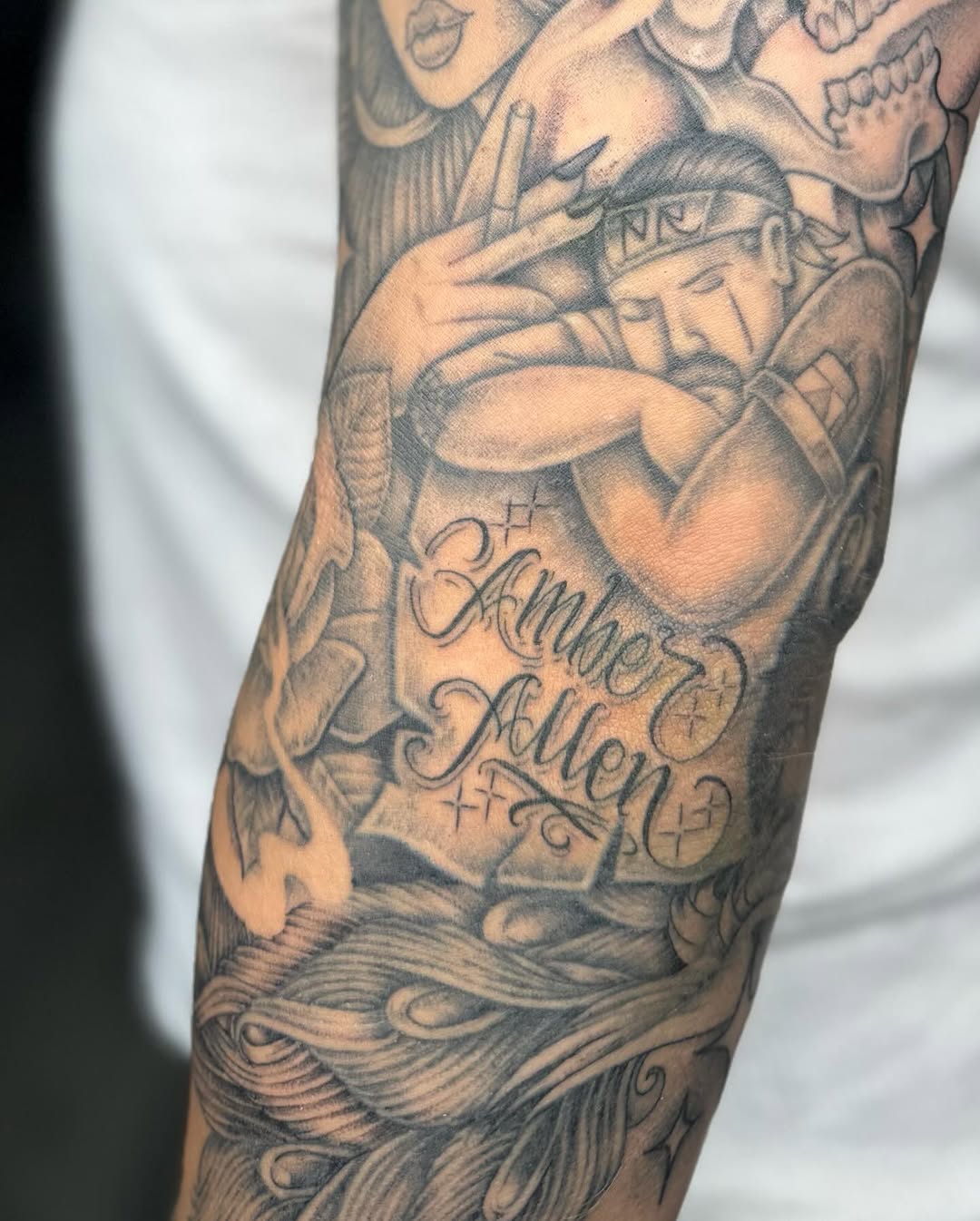Tattoo by @que.sera8 β chicano, lettering_script