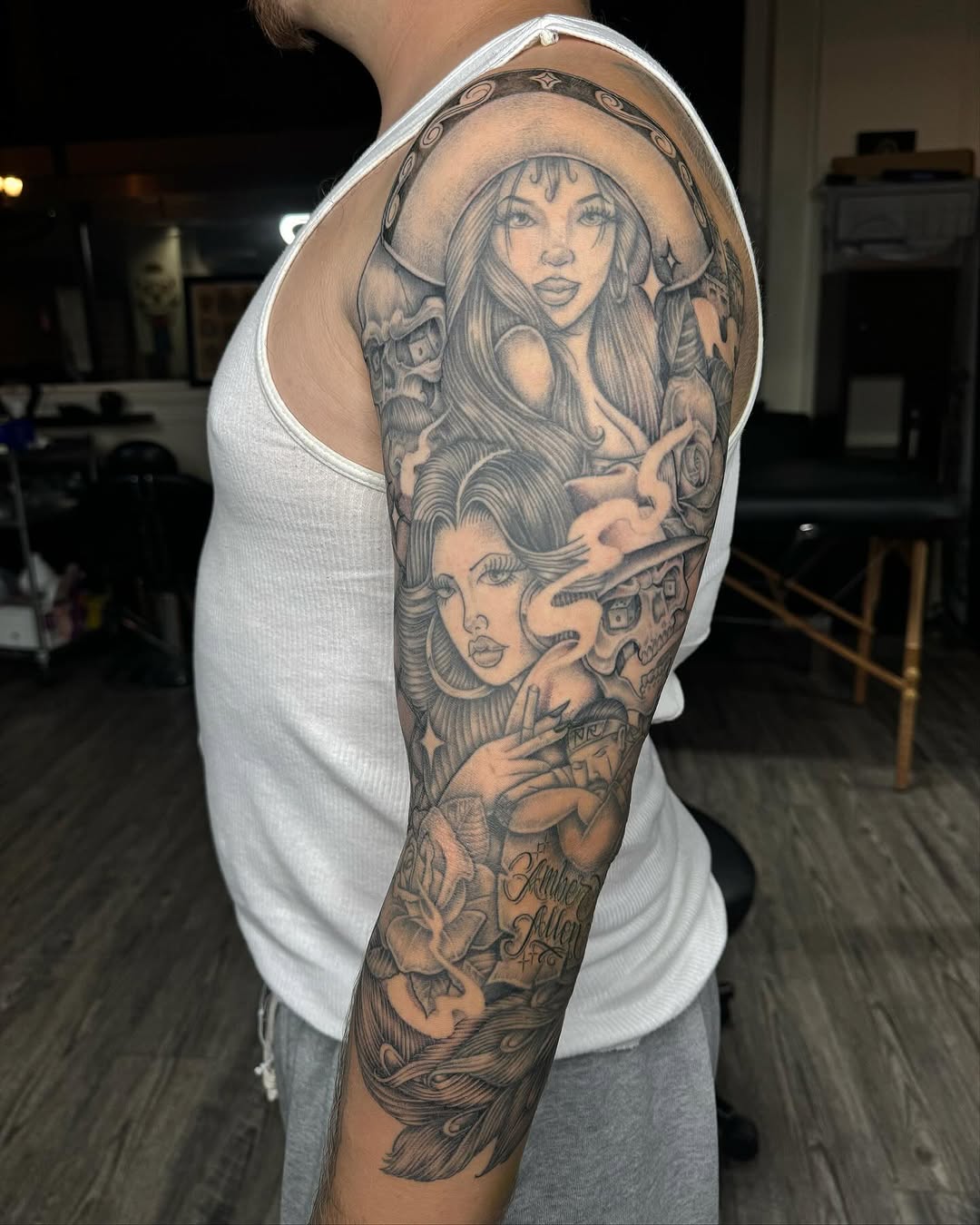 Tattoo by @que.sera8 β chicano, black_and_grey