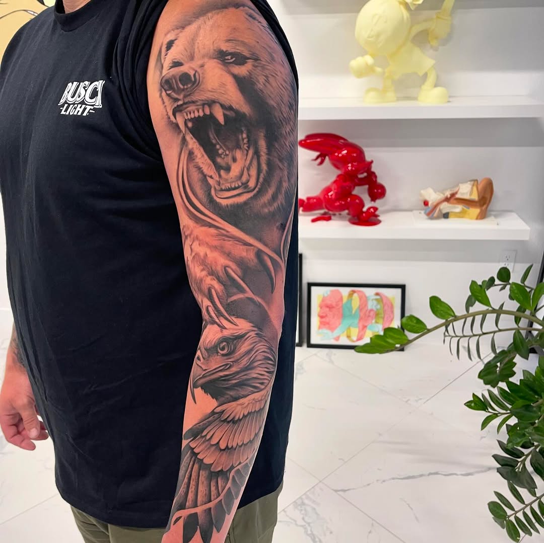 Tattoo by @artisticbubba — realism, black_and_grey