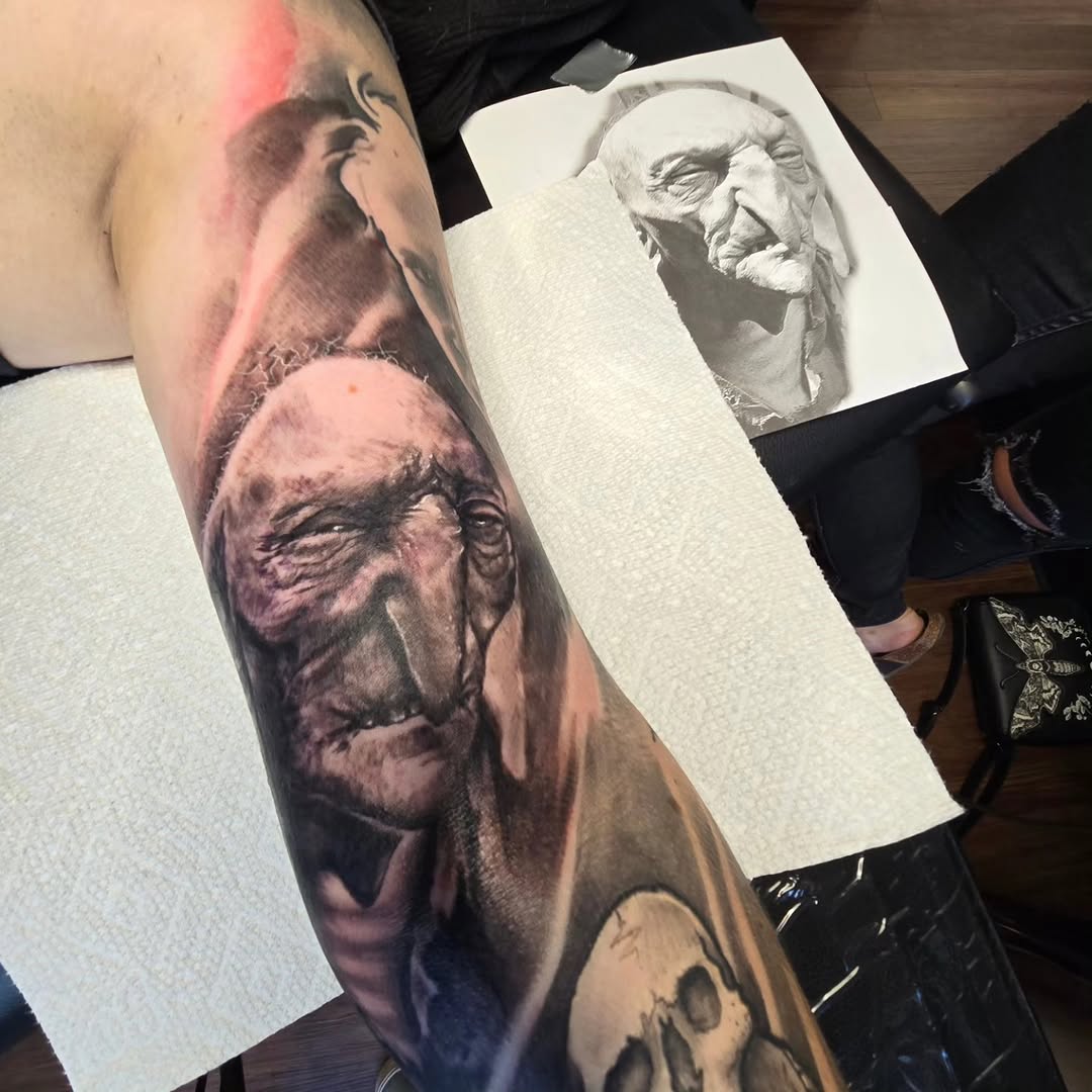 Tattoo by @johnson_handmade — realism, black_and_grey