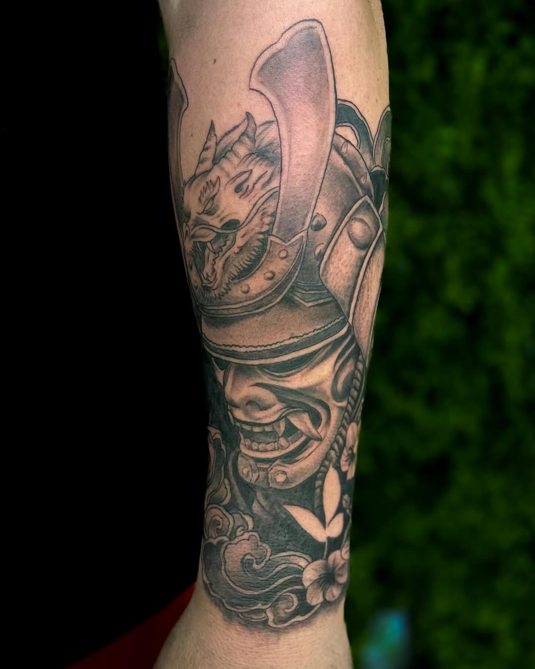 Tattoo by @skylito_creations — japanese_irezumi, black_and_grey