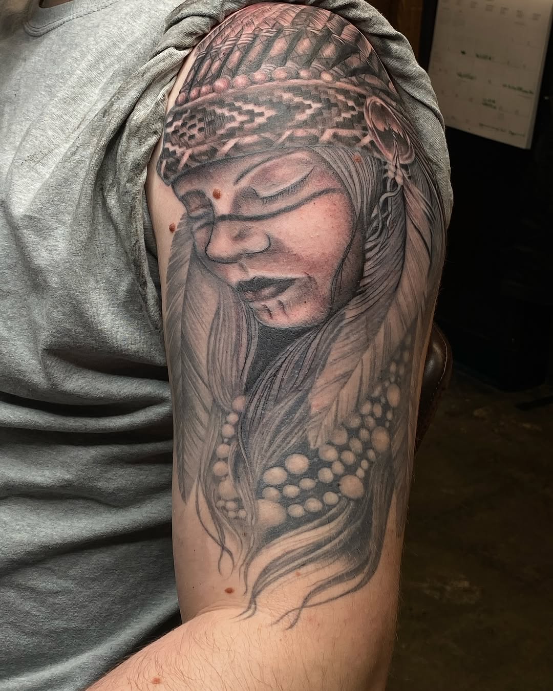 Tattoo by @omaredmisontattooer — realism, black_and_grey