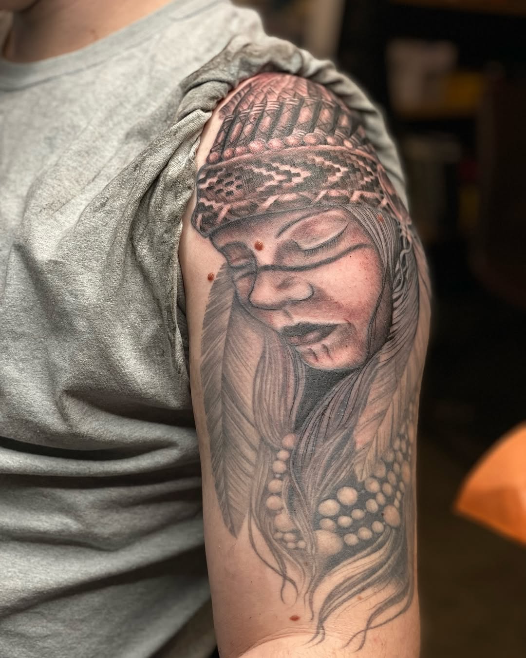 Tattoo by @omaredmisontattooer — realism, black_and_grey