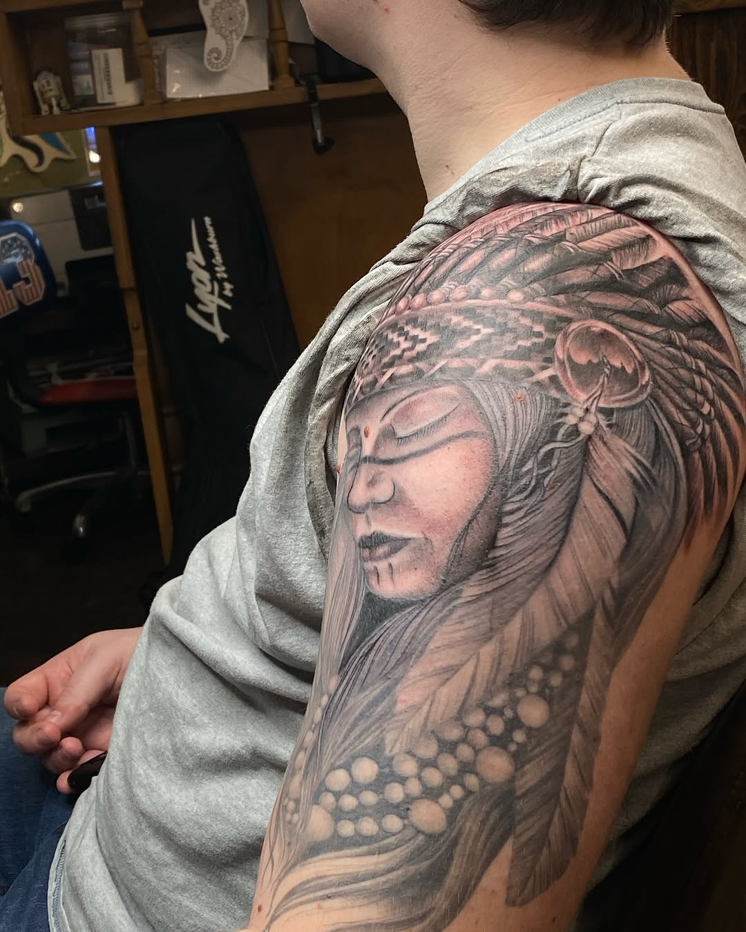 Tattoo by @omaredmisontattooer — black_and_grey, realism