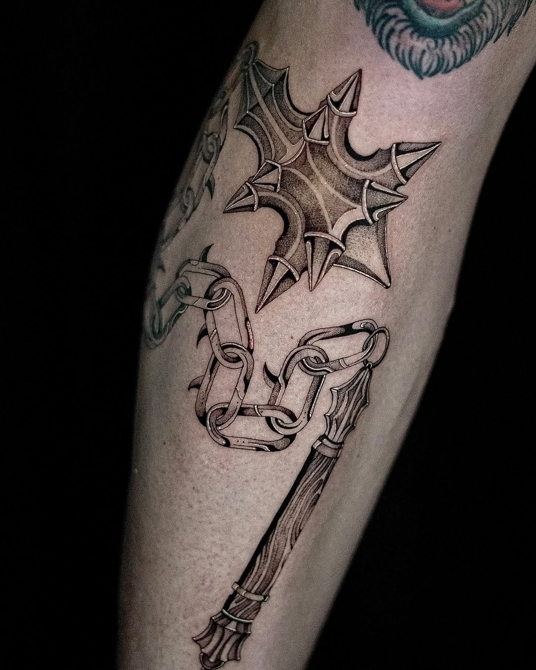 Tattoo by @glebisfine — black_and_grey, illustrative