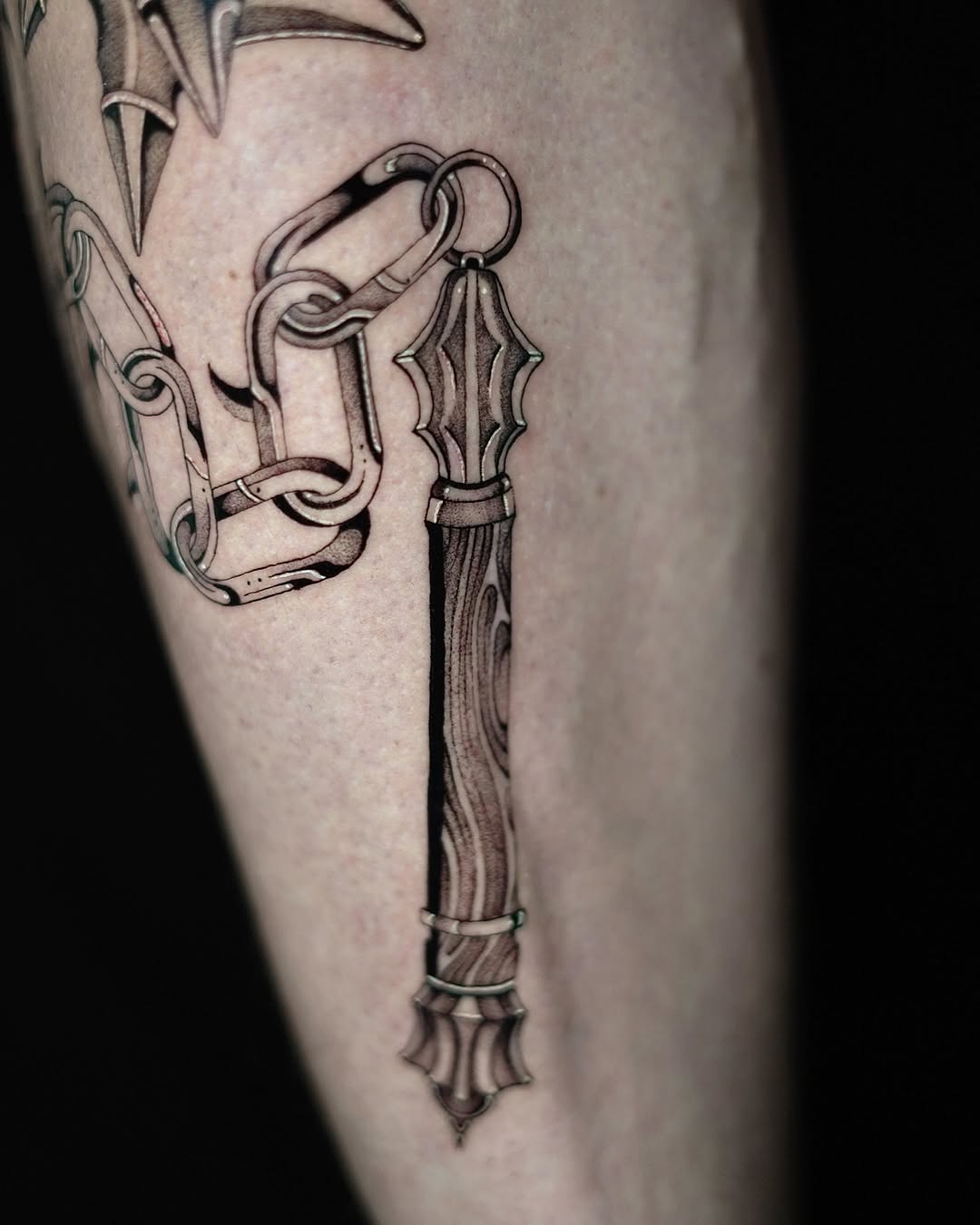 Tattoo by @glebisfine — illustrative, black_and_grey