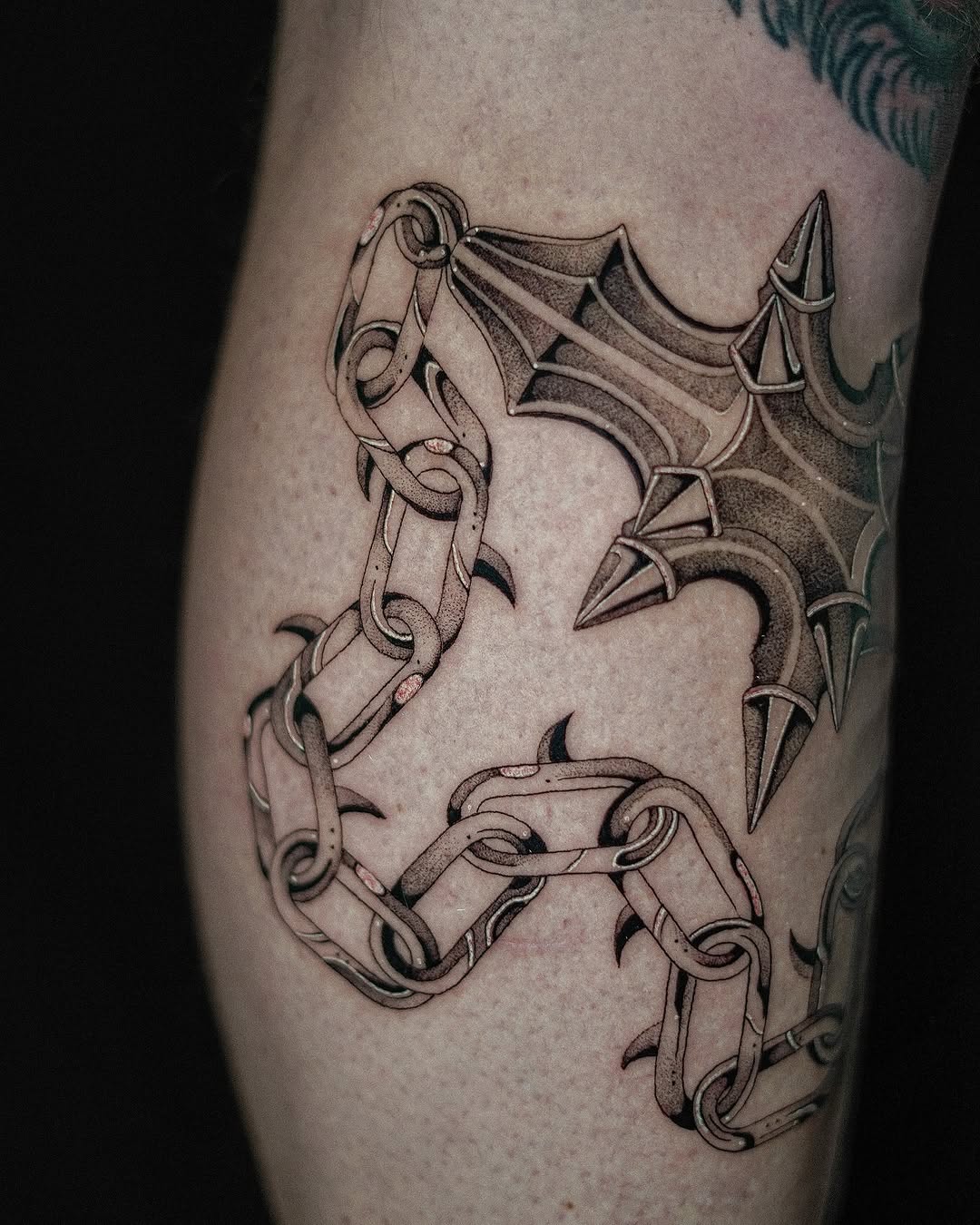 Tattoo by @glebisfine — blackwork, illustrative