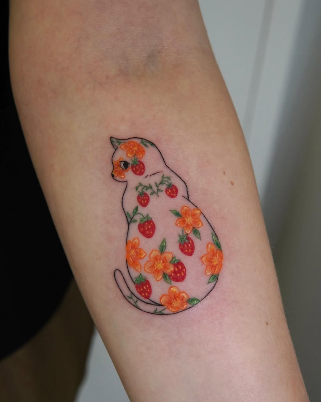 Tattoo by @catgirltattoo — fine_line, watercolor