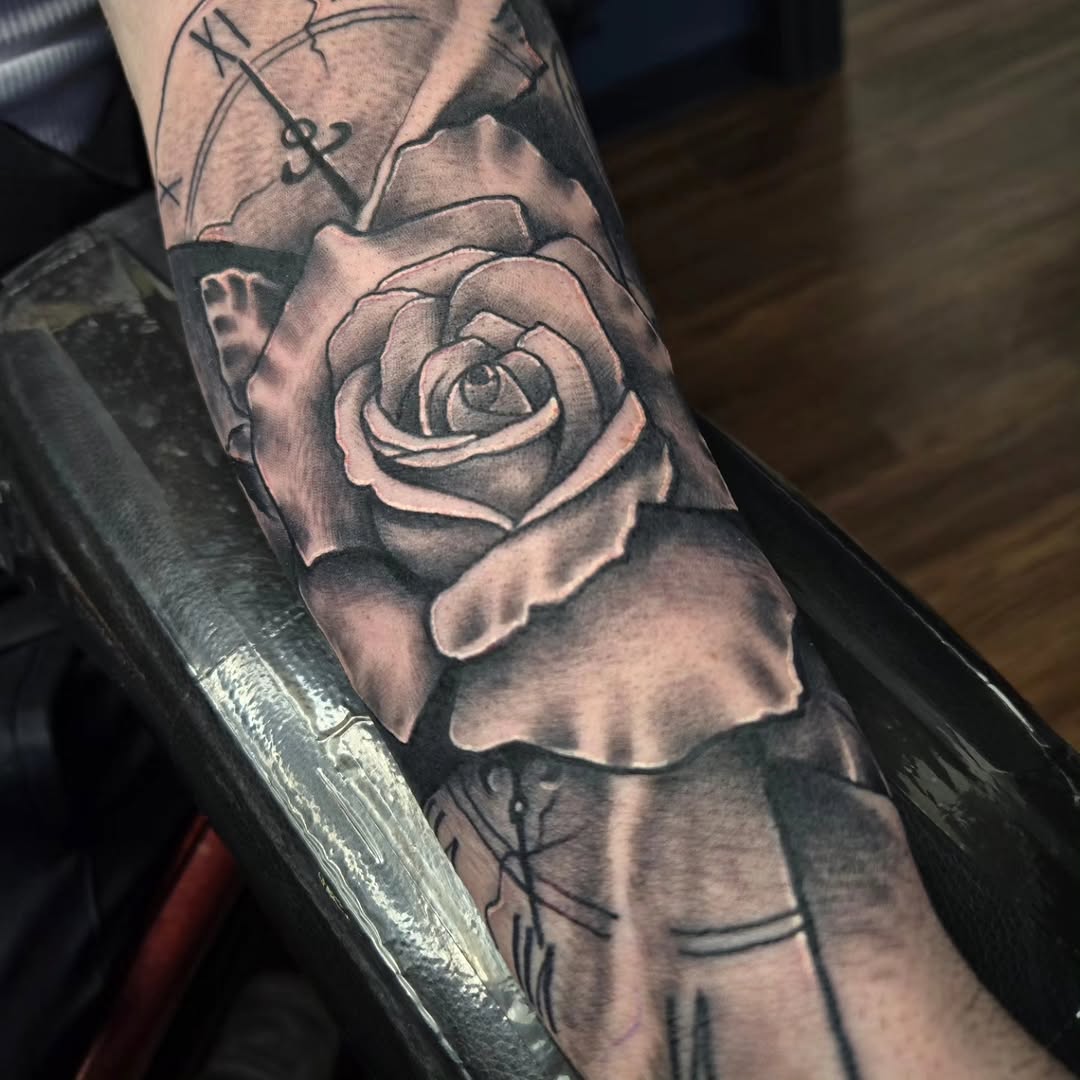 Tattoo by @johnson_handmade — realism, black_and_grey
