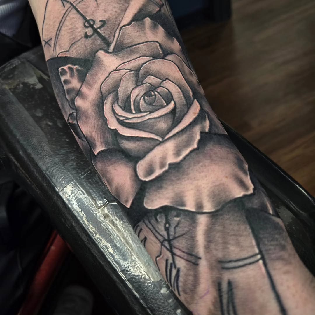 Tattoo by @johnson_handmade — realism, black_and_grey