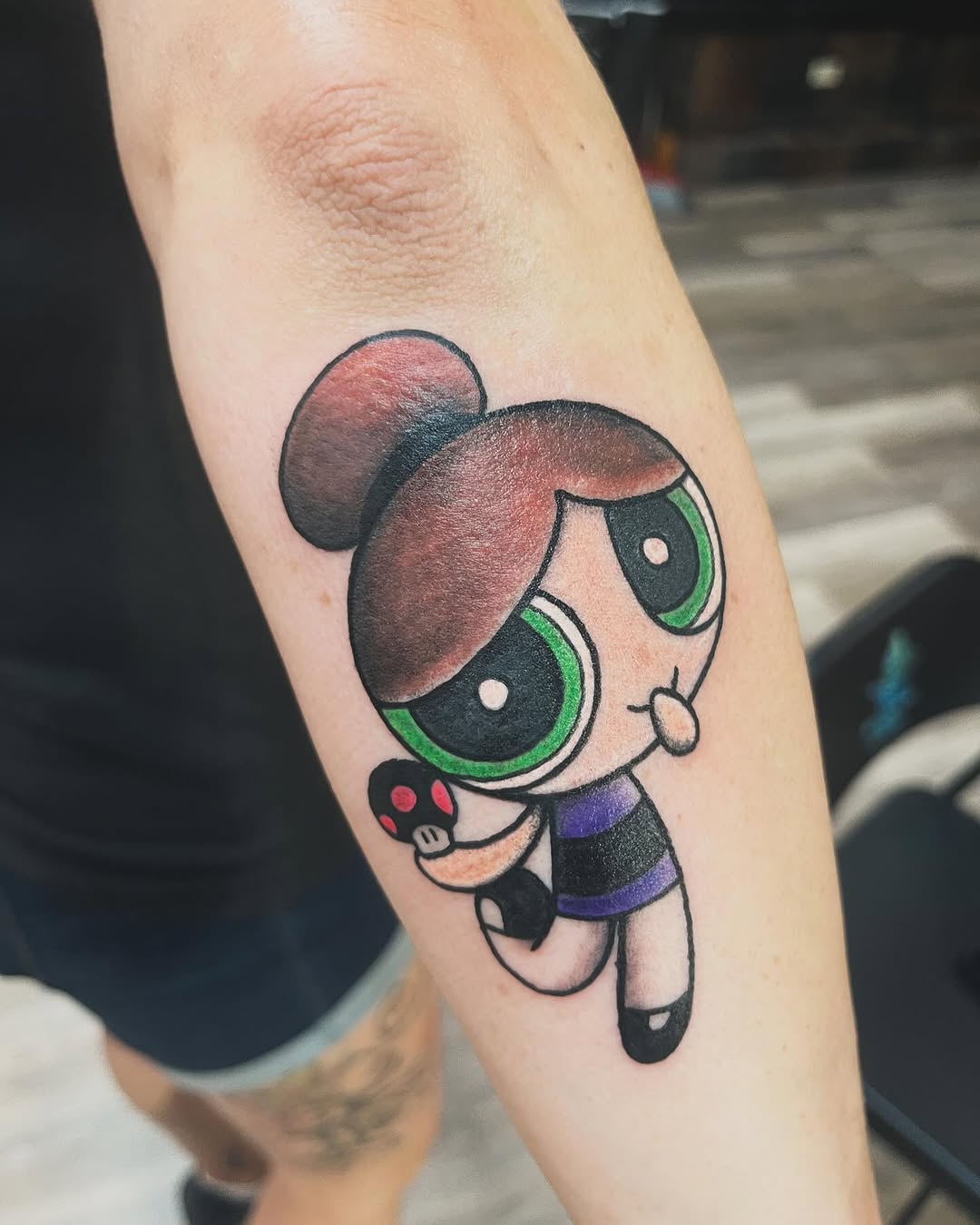 Tattoo by @gauge.creations — new_school, anime