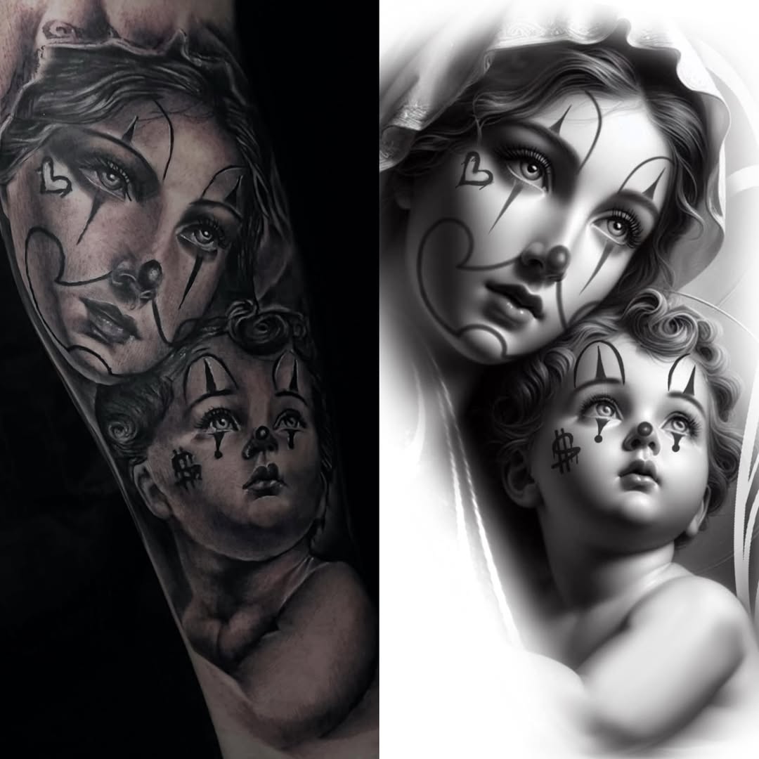 Tattoo by @yowmadfboy — realism, chicano