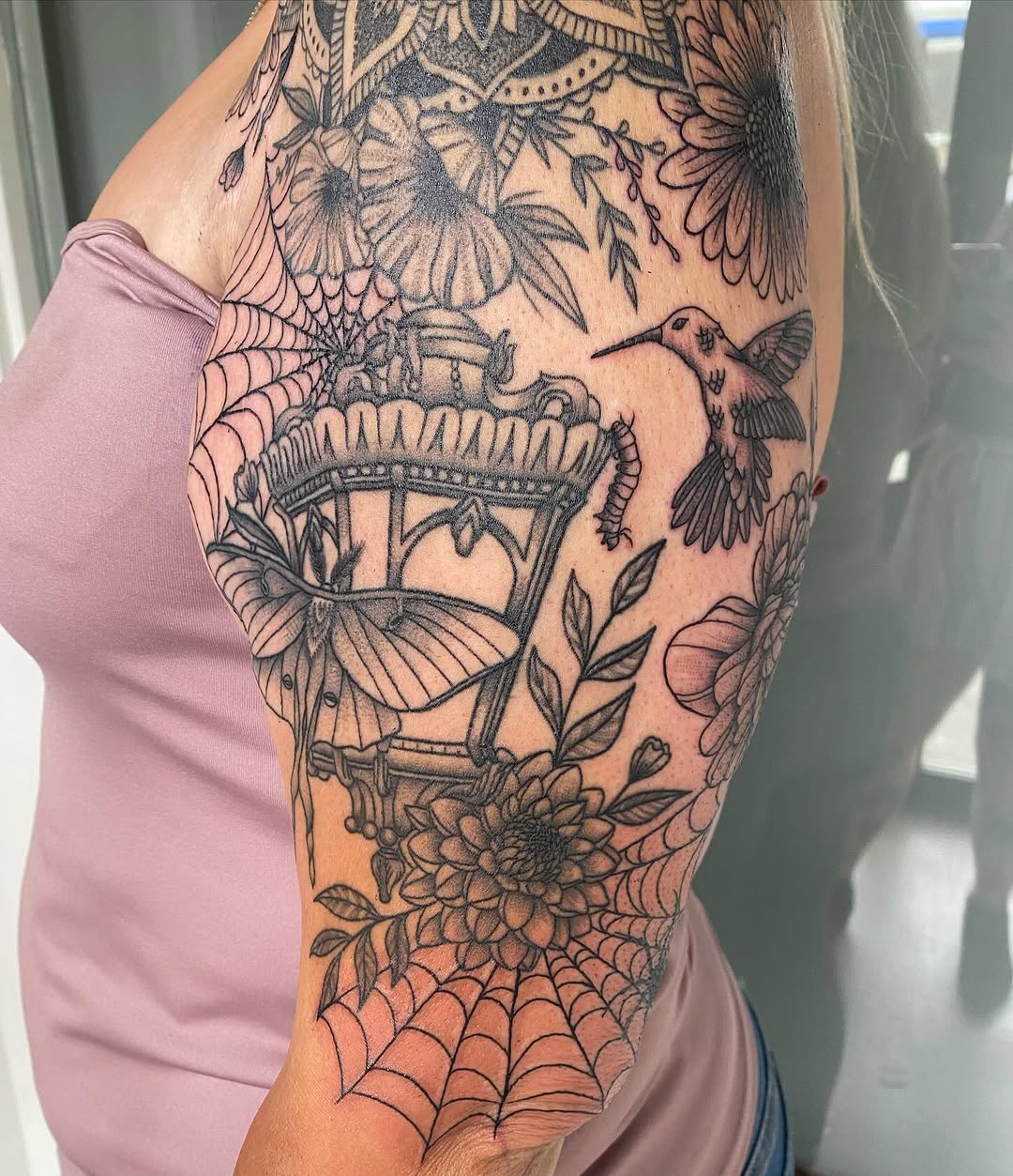 Tattoo by @jenpokes β blackwork