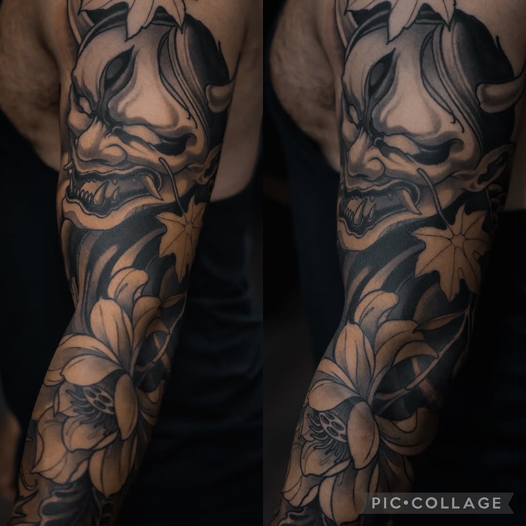 Tattoo by @jdmroxy_24 โ japanese_irezumi, black_and_grey