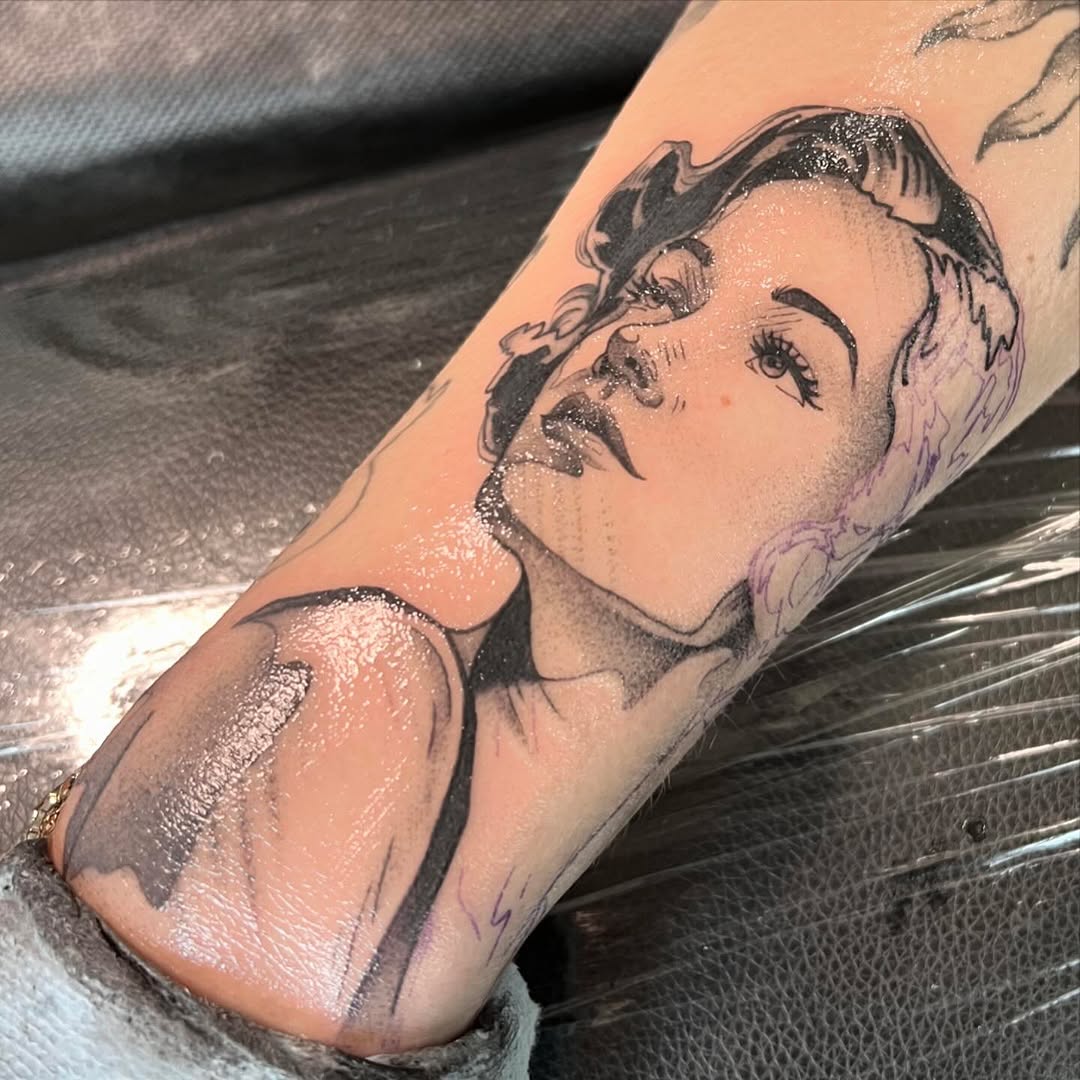 Tattoo by @denisegarner.art — realism, black_and_grey