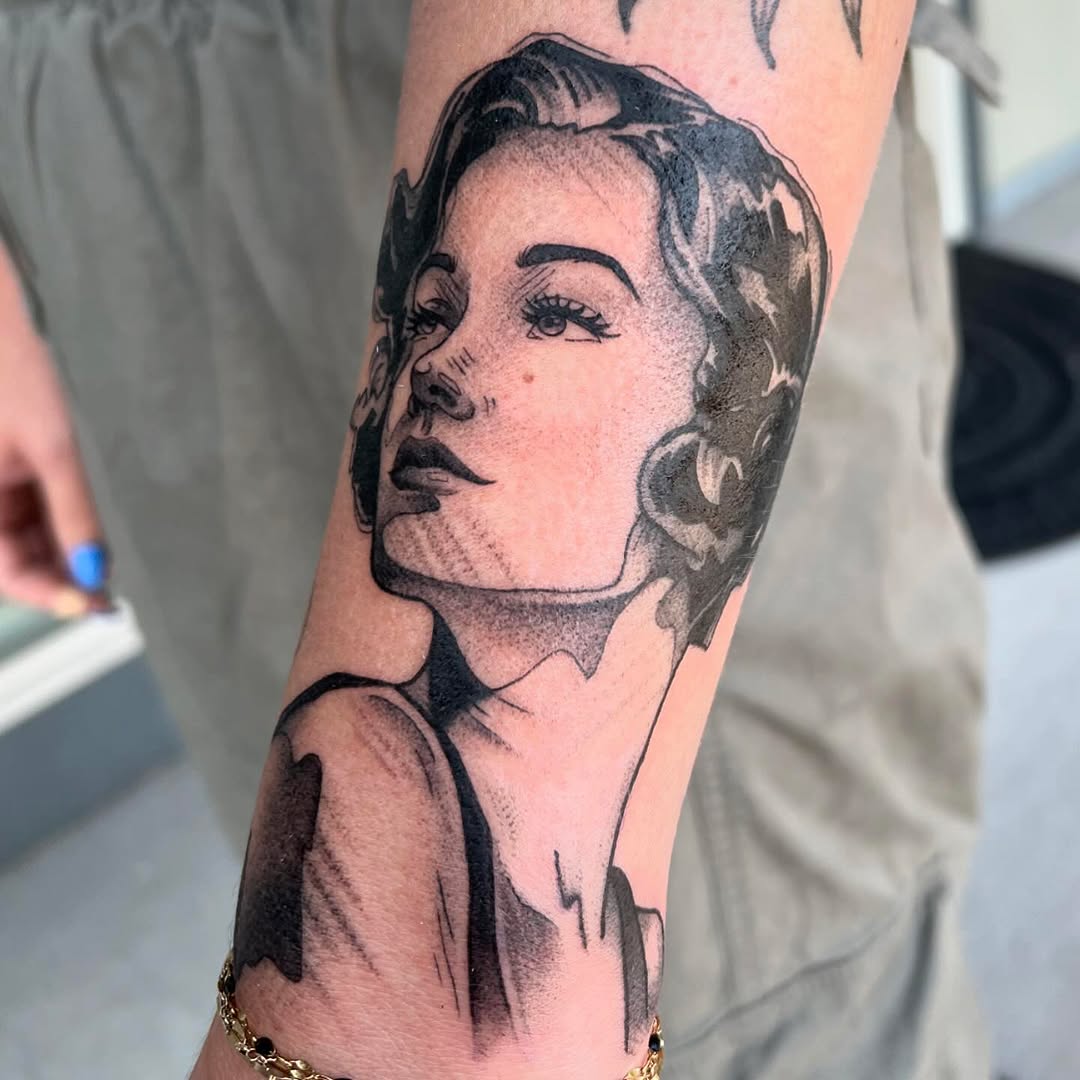 Tattoo by @denisegarner.art — realism, black_and_grey