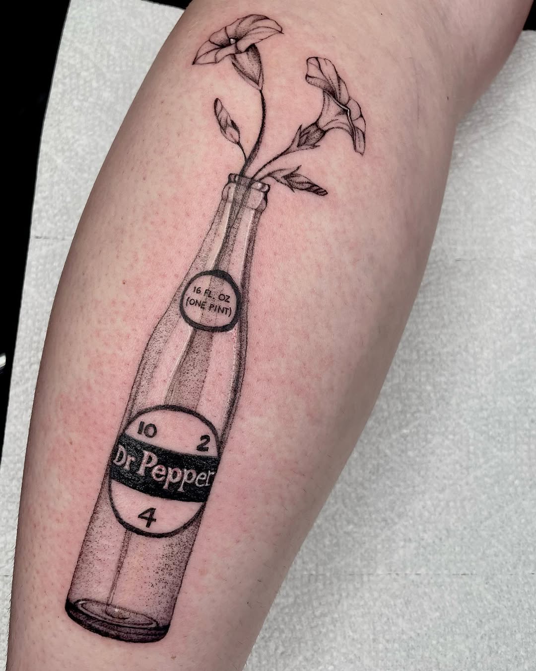 Tattoo by @thetaurustattooer โ illustrative, black_and_grey