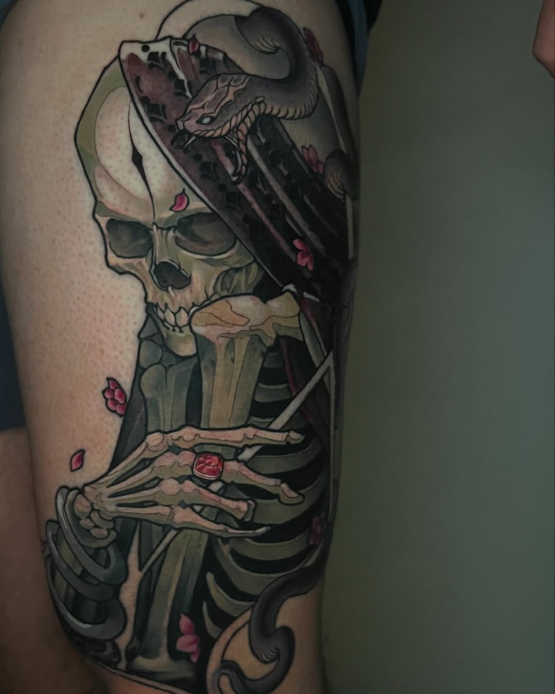 Tattoo by @weekstattoo — dark_realism, japanese_irezumi