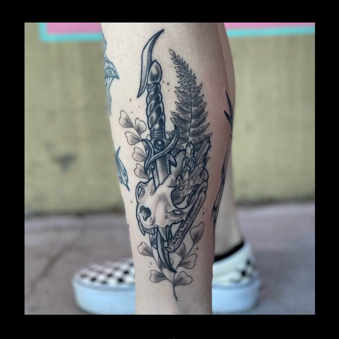 Tattoo by @lauraexleytattoo — black_and_grey, realism