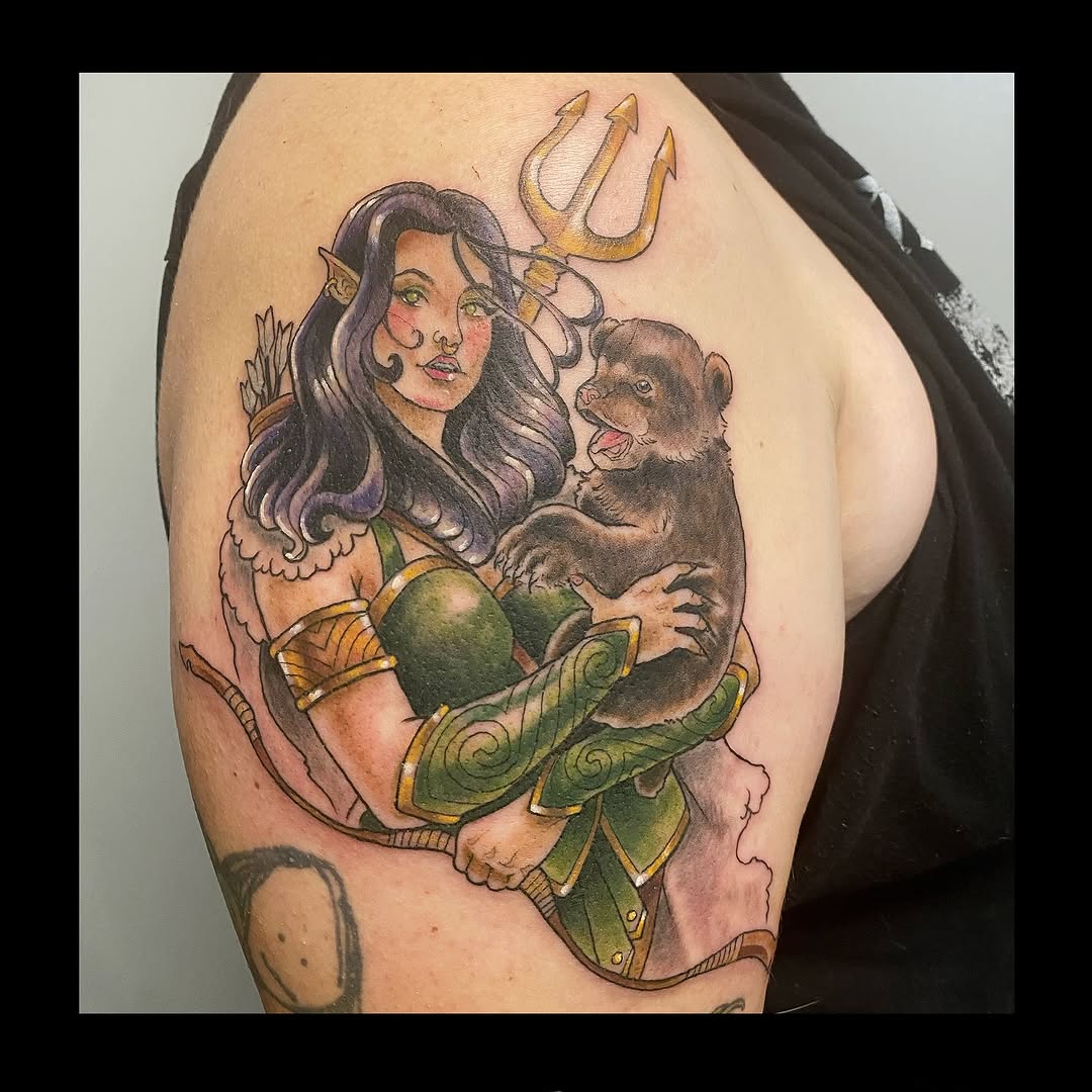 Tattoo by @lauraexleytattoo — neo_traditional, realism