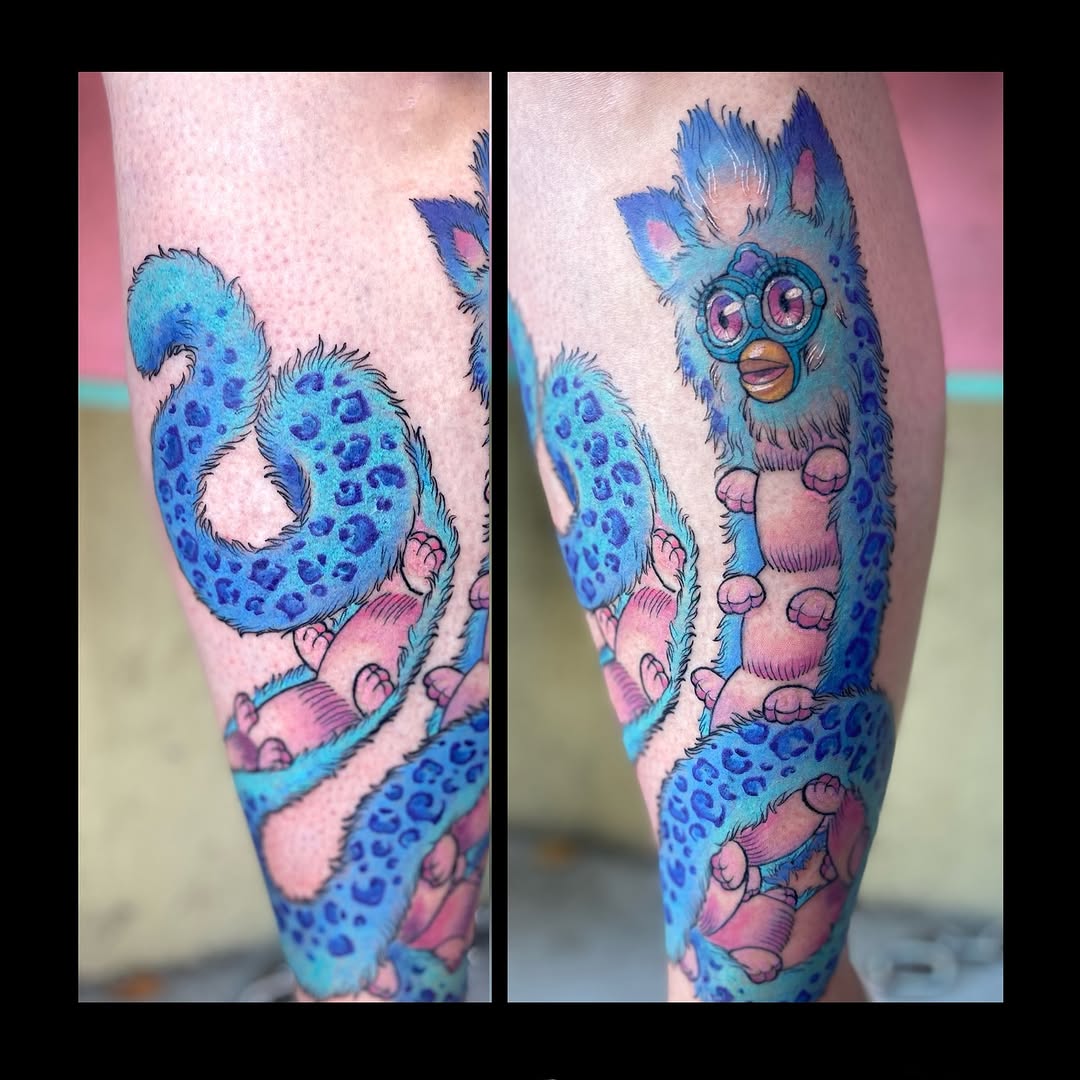 Tattoo by @lauraexleytattoo — new_school, anime