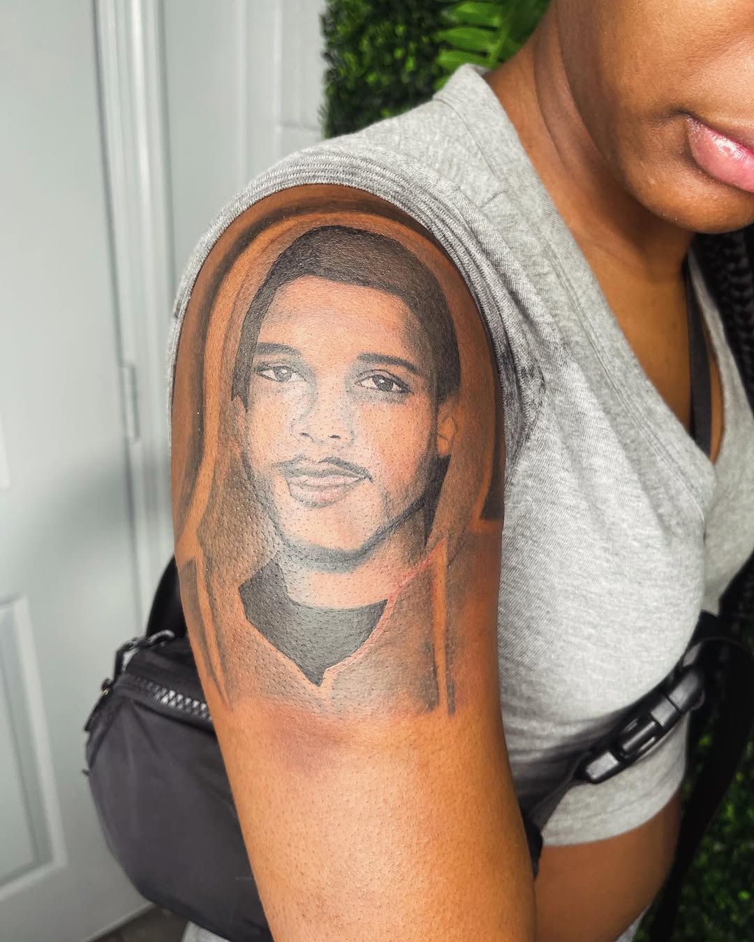 Tattoo by @fadeicewood β realism, black_and_grey