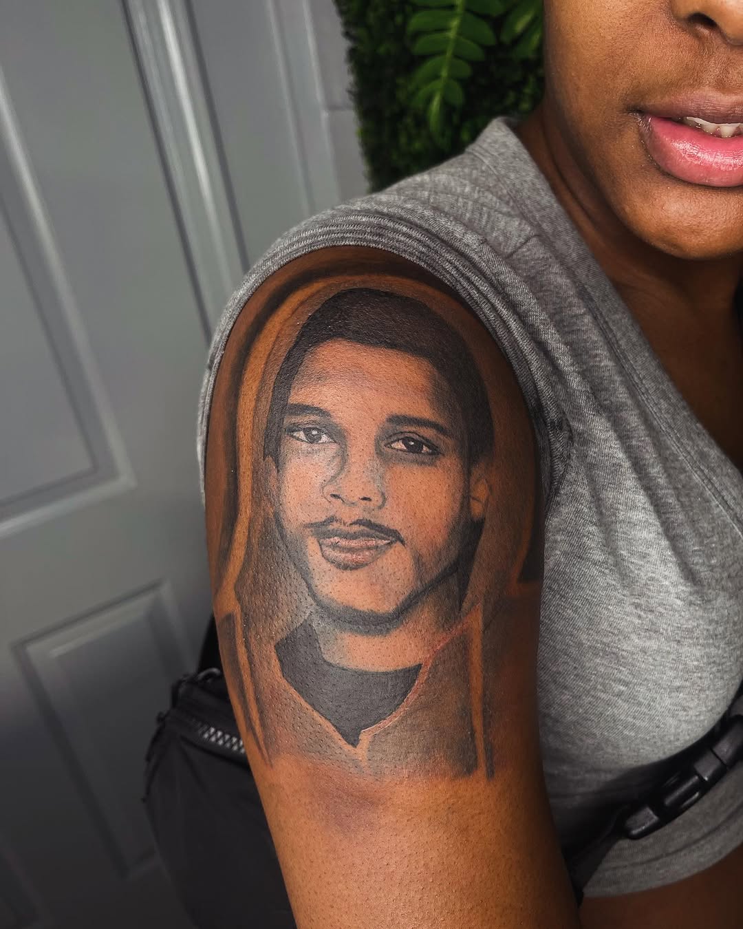 Tattoo by @fadeicewood β realism, black_and_grey