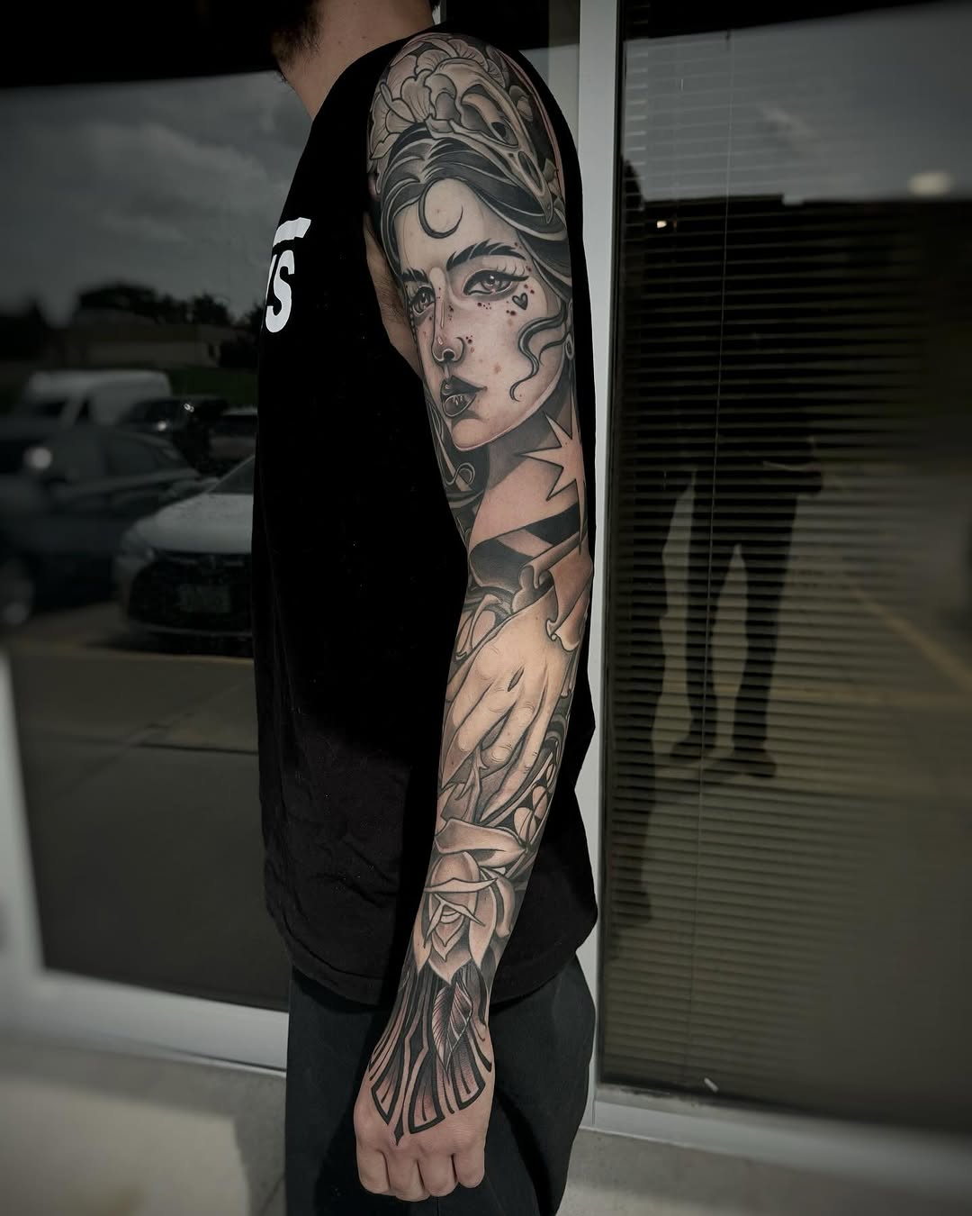 Tattoo by @derekhutchison — black_and_grey, illustrative