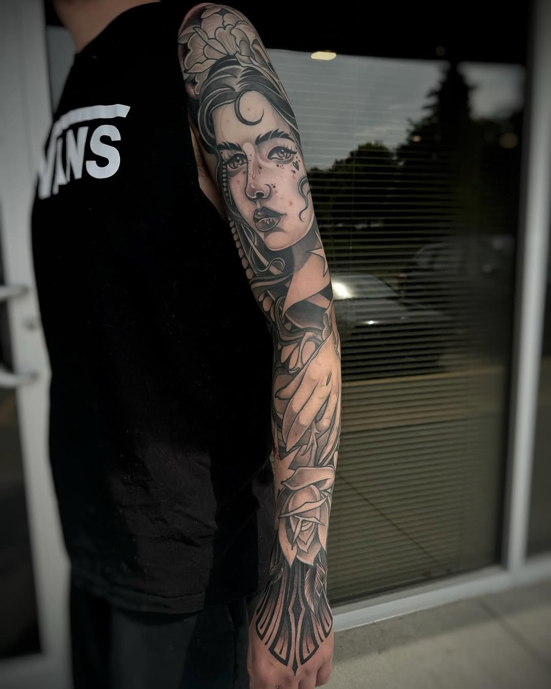Tattoo by @derekhutchison — black_and_grey, illustrative