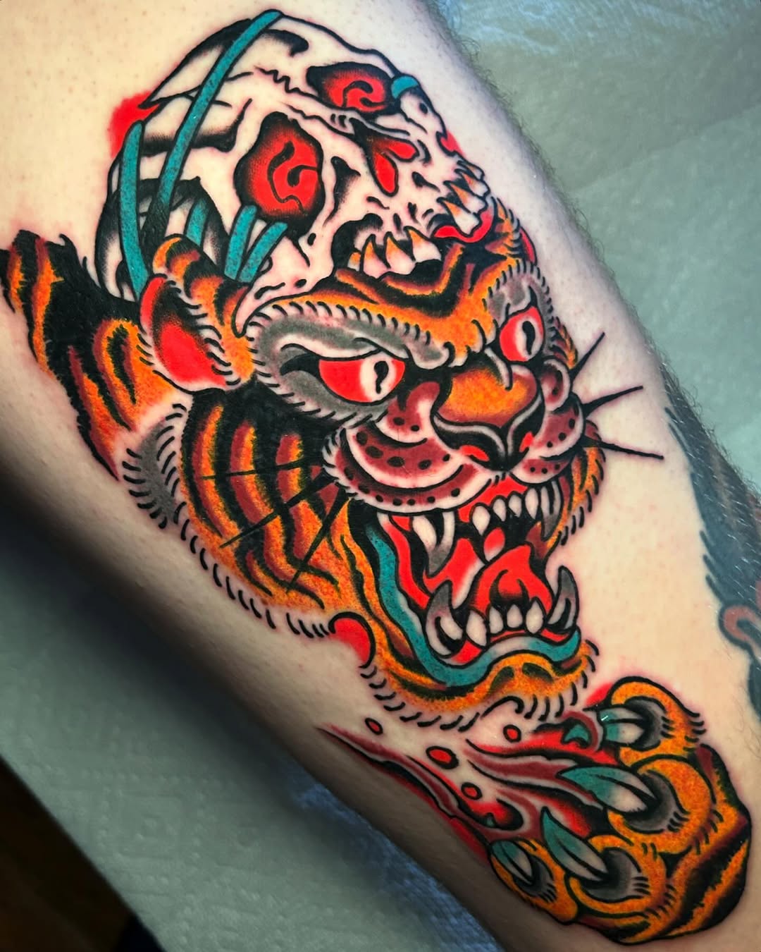 Tattoo by @bagofbones — american_traditional, neo_traditional