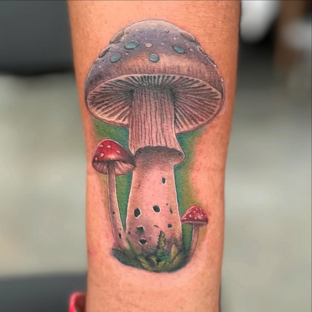 Tattoo by @inked_alex — realism, dotwork