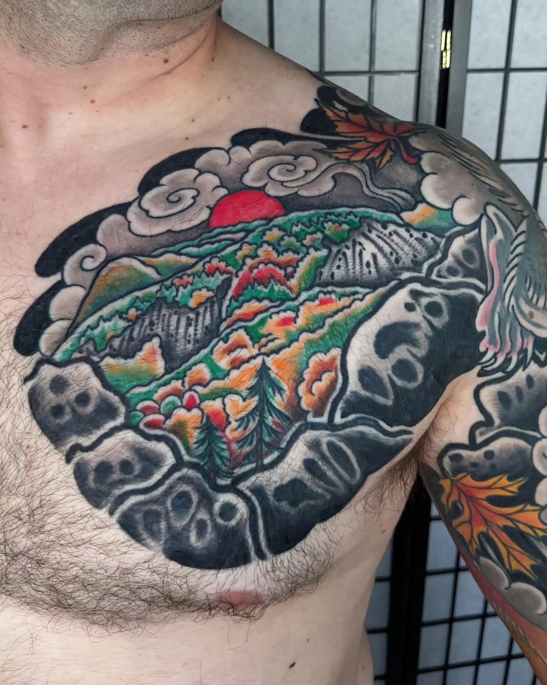 Tattoo by @leruetattoo — japanese_irezumi, black_and_grey